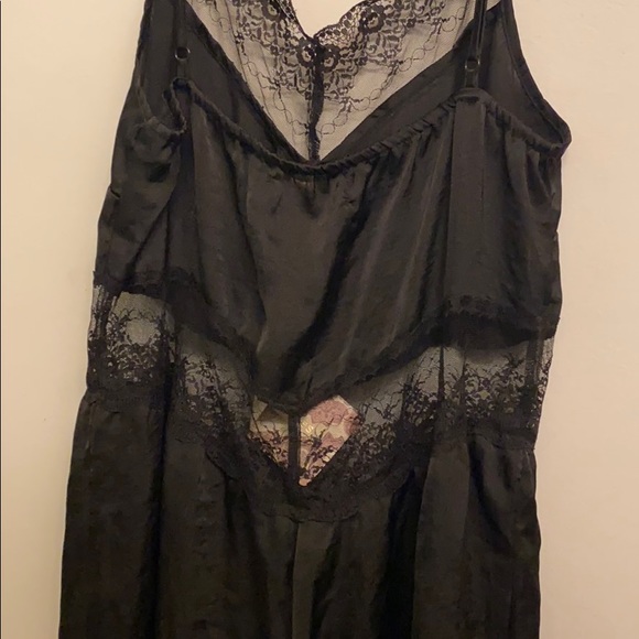 band of gypsies black lace lingerie romper - Picture 3 of 4